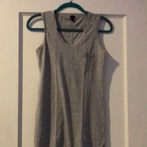 J. Crew sleeveless Top Gray